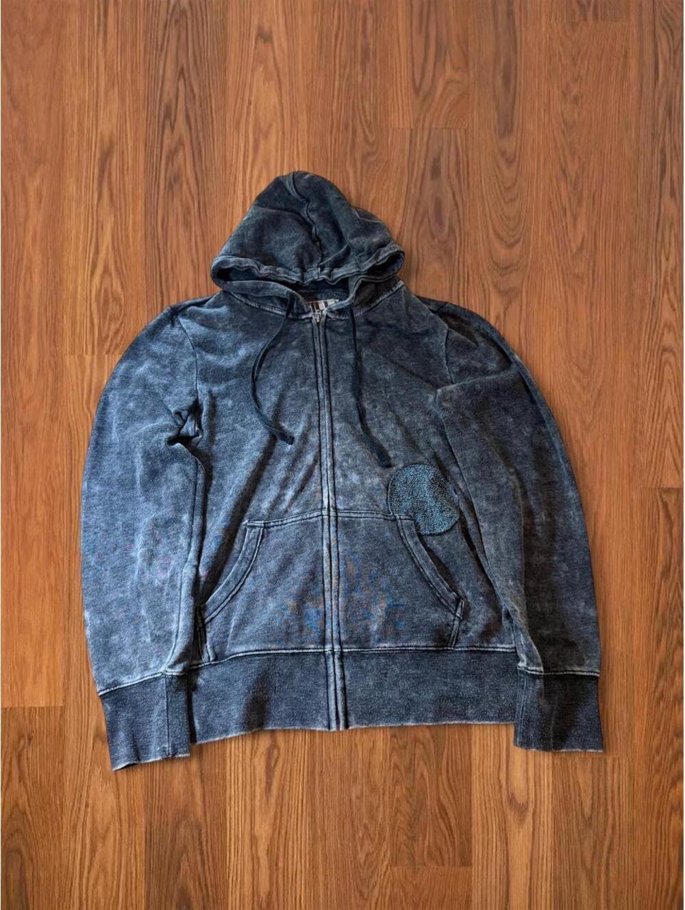 Billabong Women's Grey and Blue Hoody